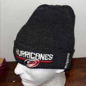 Gray North Carolina Carolina Hurricanes NHL Logo ski knit snowboard beanie cap
